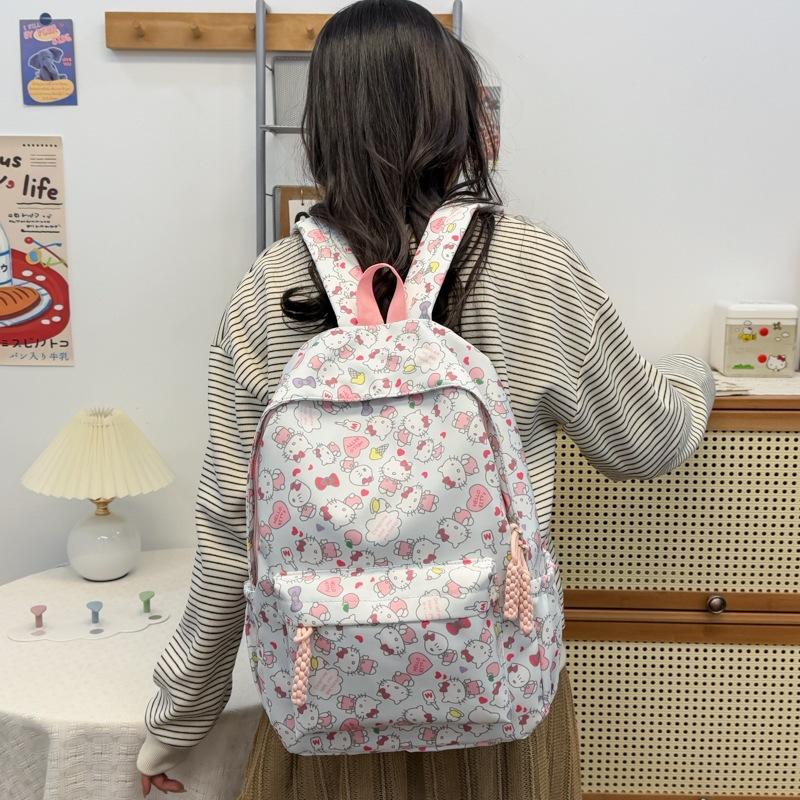 Schoolbag Women's Backpack Cartoon Backpack KT Cat Backpack Children's Backpack Large Capacity Backpack Student School Bag School Backpack