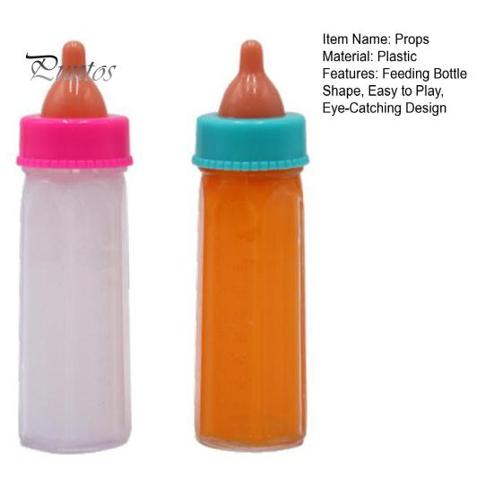 2Pcs Props Doll Bottle Toy Set Strange Juice Milk Disappears Toy Doll Bottle Disappearing Bottles Easy Play Gift for Parents