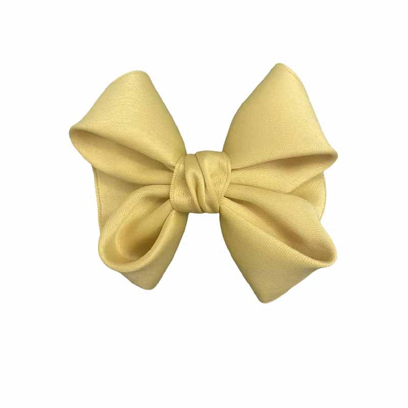 European Fabric Bow Hair Clip for Children - School Style Princess Headwear Accessory