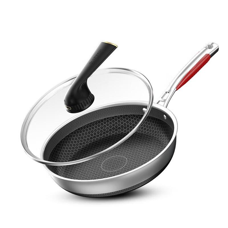 Kangbach 5th Gen Antibacterial 304 Stainless Steel Honeycomb Wok Set