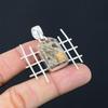 925 Silver Ocean Jasper Stone Engagement Birthday Anniversary Pendant Jewelry