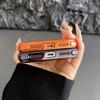 Fits iPhone 17 Pro Max Case: Electroplated Magnetic Stand, Transparent and Anti-Fall Protective Design for iPhone 16.