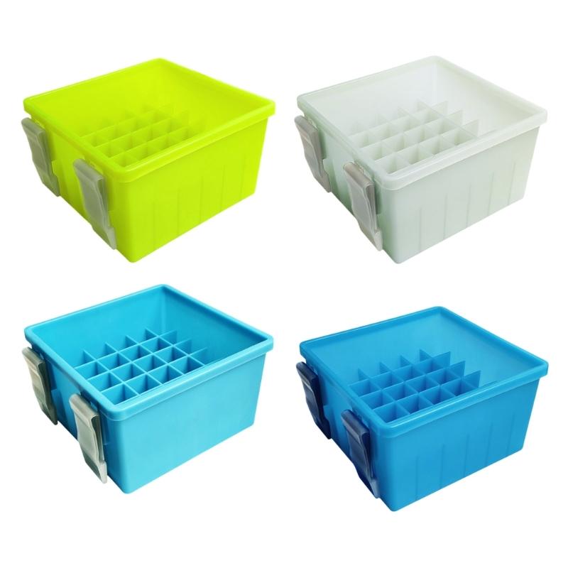 36 Grid Fishing Box Lined Box Webfoot Lures Storage Case Lures Baits Organizers Minnow Squid Jig Hard Baits Container