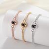 Luxusstil Schmuckdesign Benutzerdefinierte Foto Projektion Armband Kupfer Messing Zirkonia Damen Herren Tennis Kette Armband