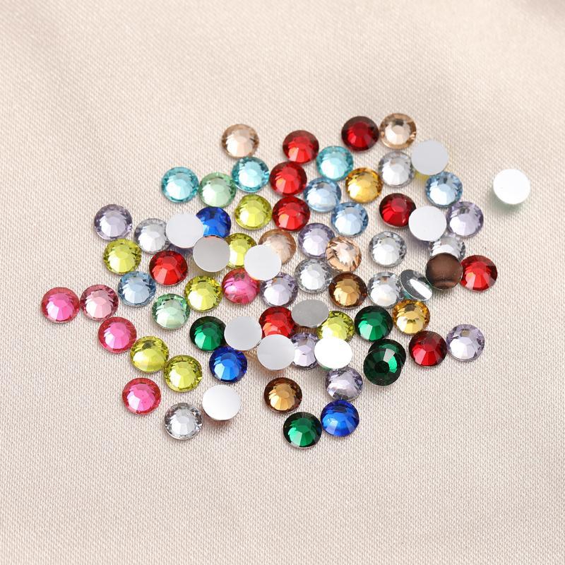 Approx 1000Pcs Resin Flat Back Rhinestones 32 Vibrant Colors Glossy Finish For Nail Art Diy Clothing Jewelry Decor