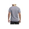 Adidas Solid Color Logo Crew Neck Sports Tee Men Tops Gray EH4719