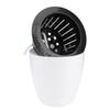 Automatic Watering Plant Pot 12Cm Round Plastic Self-Watering Planter for Succulents Indoor Garden Decor Home Office Use