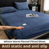 Soft Warm Velvet Bedspread Mattress Cover Bed Linen Protector Mattress Protector Soft Bedspread Fleece Bed Cover Plush Elastic Fitted Sheet