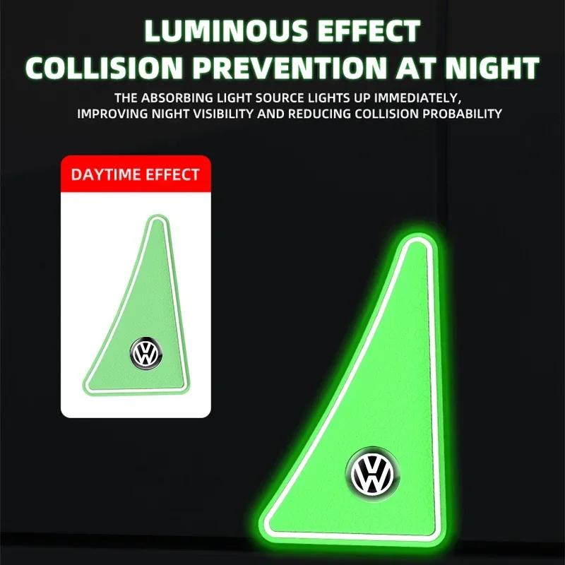 Car styling Silicone Car Door Corner Anti-collision Cover Sticker For Volkswagen Tharu R Polo T5 GTI Tiguan R-Line Scirocco Golf
