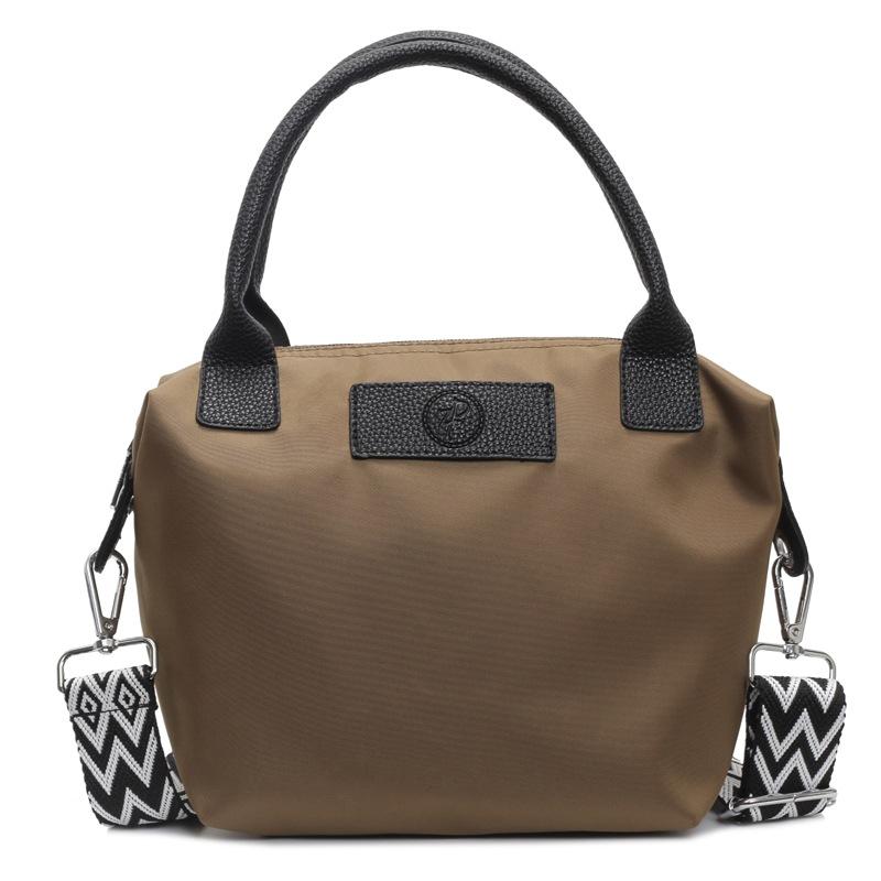 

Нейлоновая ткань повседневная маленькая сумка женская японская простая однотонная сумка для спорта на открытом воздухе сумка через плечо с косым креплением коричневый