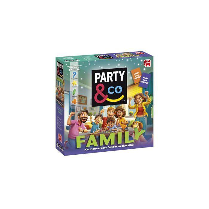 Jeu de société familial - PARTY & CO - Party & Co Family - 3 à 15 joueurs - À partir de 8 ans - Plateau double face