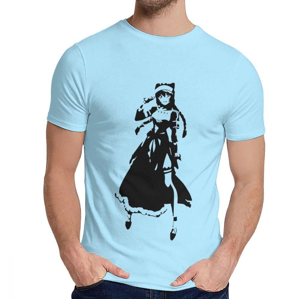Overlord Lupusregina Beta Anime T-Shirt Lässig O-Ausschnitt 100% Baumwolle Große Größen T-Shirt