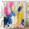 Pink Blue Yellow Colorful Bathroom Shower Curtain Polyester Waterproof Decorative 3D Printing Home Decor Item
