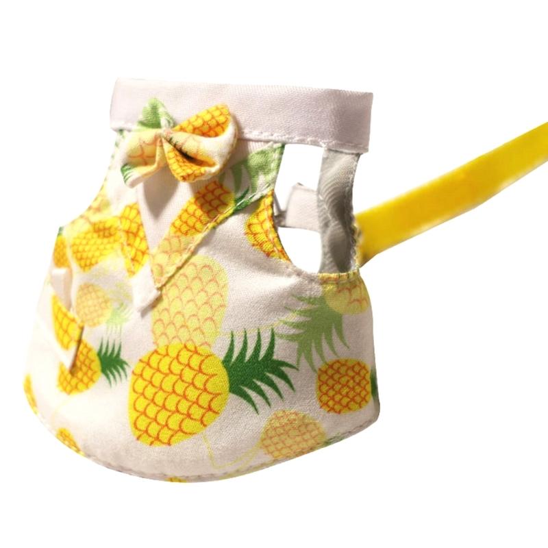 Secure Reinforced Pet Rope with Affixed Checkered Skirt for Small Animals Safety During Walks Pleasant Design
