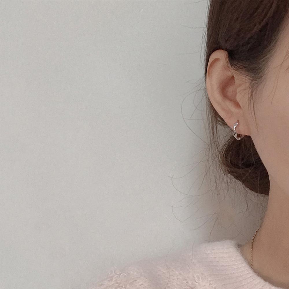 Předcházejte alergiím Twist Vlna Kruh Módní doplňky Kruhové náušnice Vlnité náušnice Dámské šperky