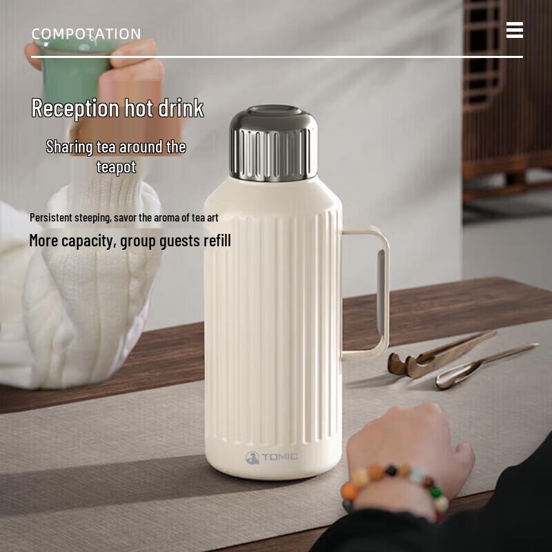 TOMIC 1.5L 316 Stainless Steel Insulated Tea Pot