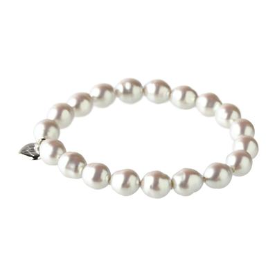By Yumi Yumi Sienne Pearl Bracelet Coco for Ceremonial Made In Japan [MIONO] [Produced Katsura] Occasions, Simple, Popular, White, (Silver)