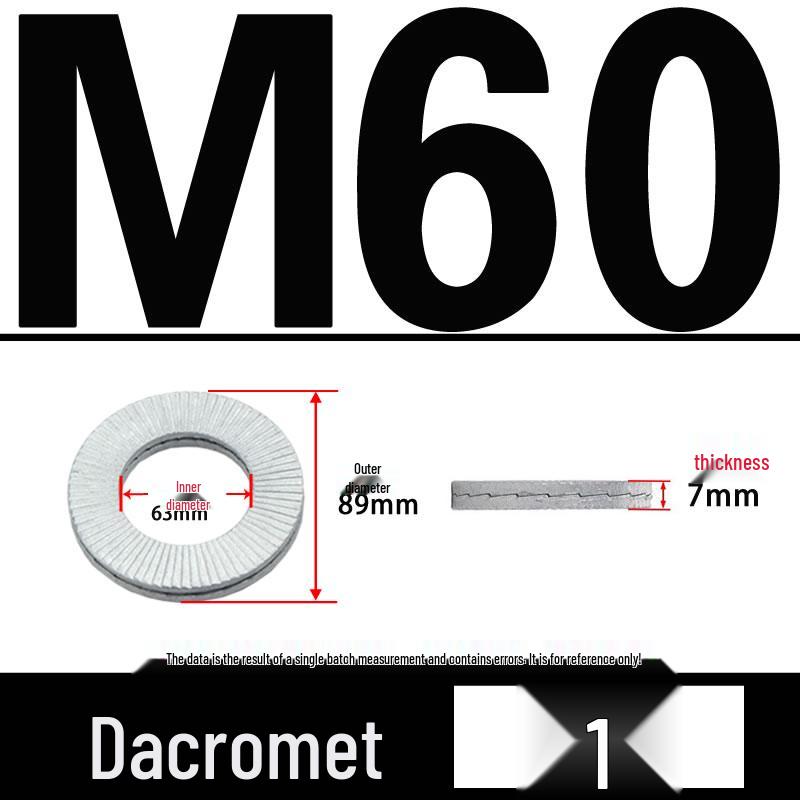 Double-Stacked Interlocking Toothed Anti-Slip Lock Washer 304 Stainless Steel DIN25201