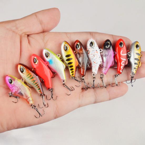 5Pcs Fishing Lures Hard Baits with Treble Hooks Realistic Looking Natural Swimming Posture Mini Size Portable Artificial Lures