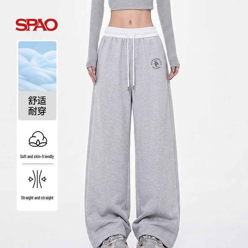 SPAO Women s Color Block Casual Sweatpants M
