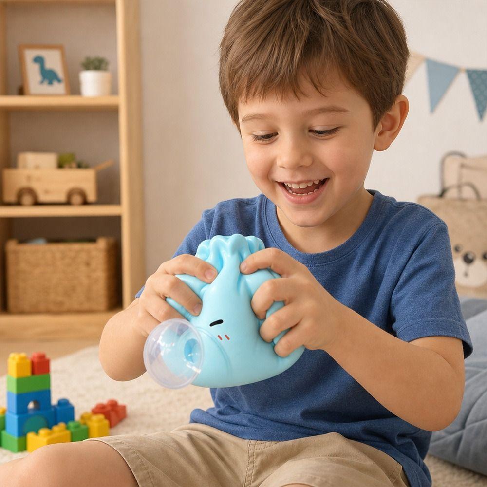 Gift Silicone Bubble Blowing Baozi Cute Cartoon Bubble Blowing Stress Relief Soft Rebound Desktop Ornament Adults