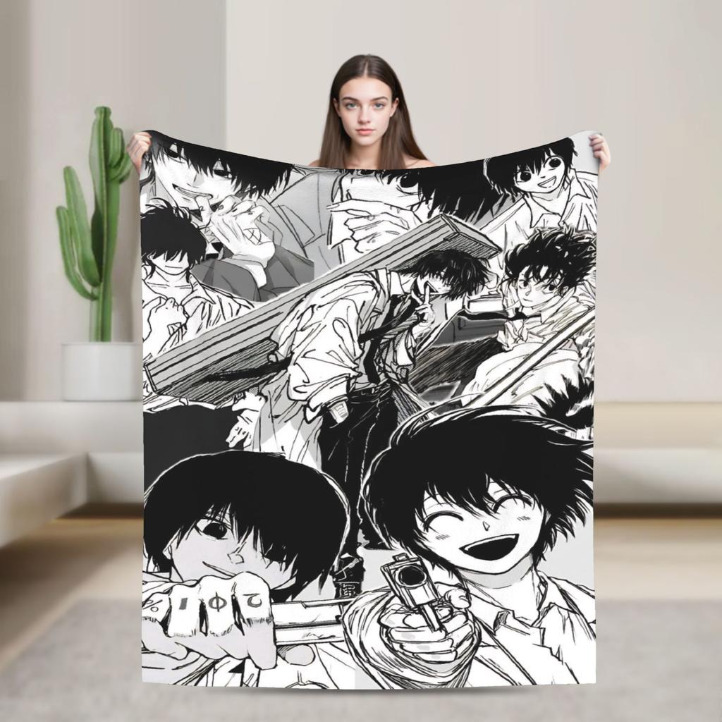 Yoichi Nagumo Flannel Throw Blankets Sakamoto Days Anime Blankets for Bedding Office Soft Plush Thin Quilt