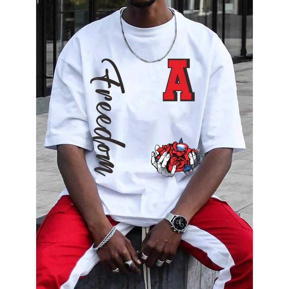 2025 3D Poker Printing Men's Fitness T-shirt Urban Fashion Men's Short-sleeved Top Summer Daily Casual Men's Short-sleeved Top