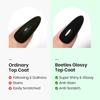 Beetles 15ml Gel Base Top Coat Set For Gel Nail Polish No Superb Shine Top Coat No Lamp Essential for Manicures Christmas Kit 2-Pack & - - Wipe-Off,