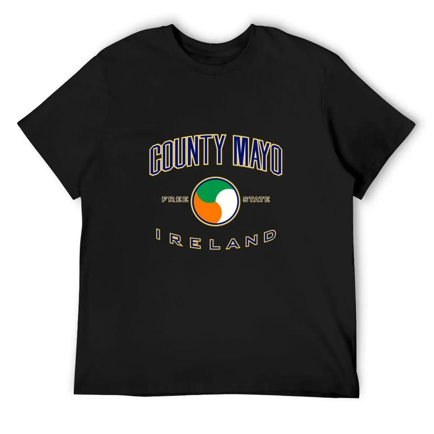 County Mayo Ireland T-Shirt shirts graphic tee summer top Clothing football t shirt oversized t shirts for men S