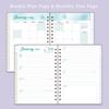 Calendar Schedules Notebooks Hard Cover Journal Daily Planner Notepad Weekly Planner  Activities