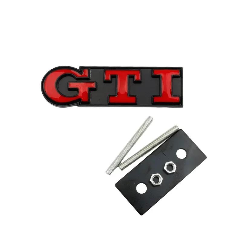 2026 Hot For VOLKSWAGEN VW Metal Car GTI Logo Front Grille Emblem Badge Stickers for Volkswagen Golf 4 5 6 7 8 Passat Jetta Polo
