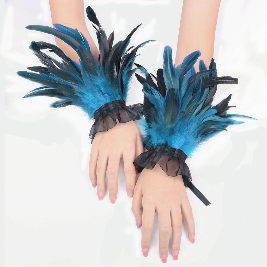 Kleiderdekoration, Handaccessoires, Chiffongarn, Federarmbänder und Ärmel, Party- und Tanzverkleidung, Vielseitige Handschuhaccessoires