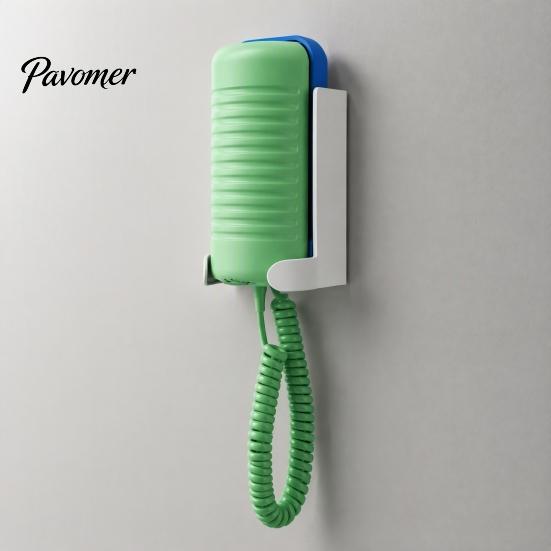 Kids Room Storage Wall-Mounted Landline Phone Holder, Retro String Stand, Wall Mount Holder Space Saving Plastic Organizer for Bedroom And Playroom