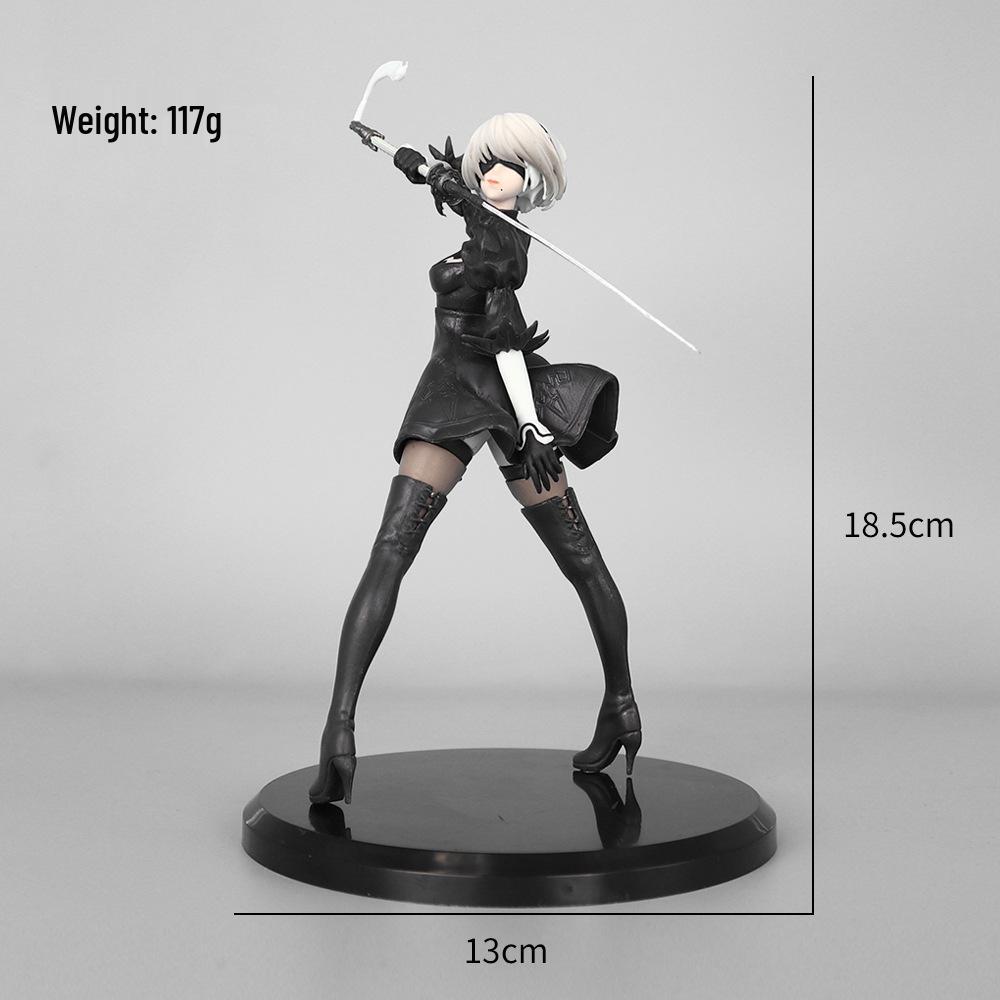 NieR: Automata 2B Anime Figure - Mechanical Lifeform Desktop Ornament