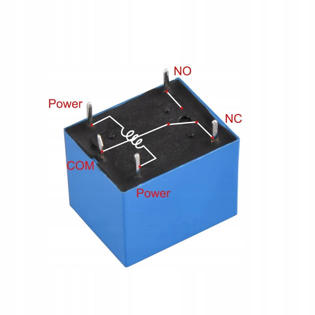 Rosfix Relais SRD-12VDC-SL-C – 1 Contact Inverseur NC/NO | Tension de Bobine 12V DC | Courant 10A, Commutation Fiable