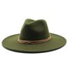 Cappello Jazz in Lana Stile Britannico per Uomo e Donna Cappello a Tesa Larga Cappello Classico in Lana Tesa 9,5 Cm