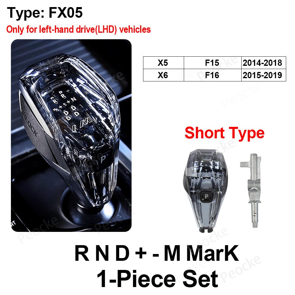 Crystal Gear Shift Rod Short Type For BMW G30 F20 E70 F32 F22 F26 Gear Lever Handle F10 F06 G32 F25 F33 F36 F30 Gearbox Rod Head