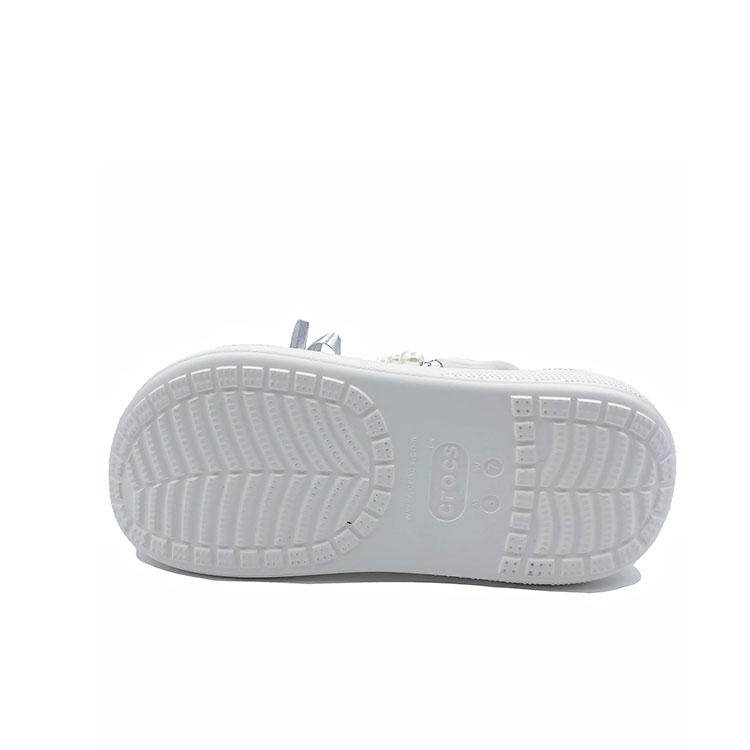 Crocs Crush Clog EVA Pearl Blue Cute Niche Little Fresh Beach Girl Hole Shoes Unisex White Blue