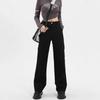 2025 Women's High-Waisted Petite Cargo Pants - Spring/Autumn Loose Draped Wide-Leg Style