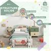 Toddler Bed Frame, Kids Bedroom Furniture for Ages 3-6 Years, Green