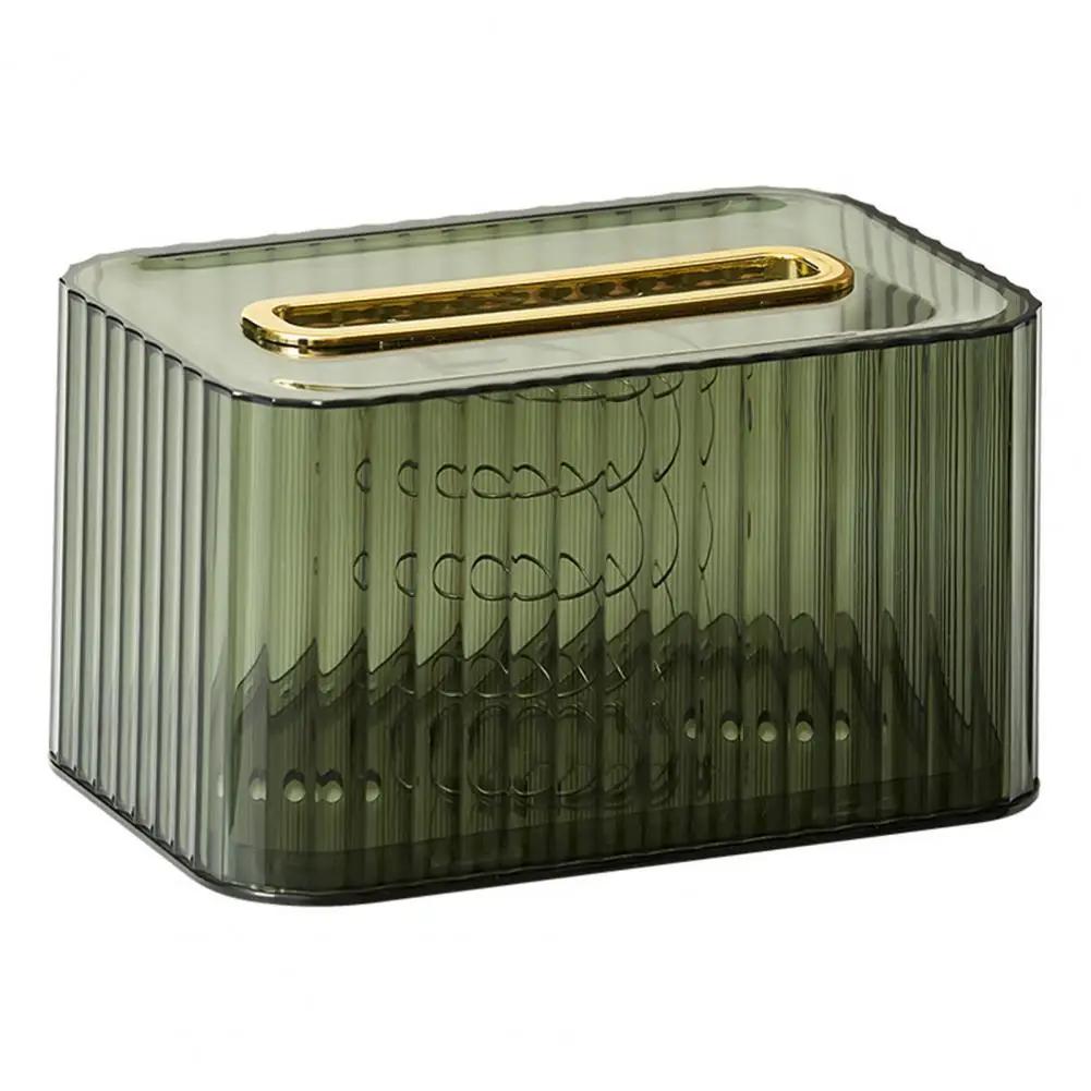 Fashion Tissue Case Bottom Hole Tissue Box Anti-dust Anti-aging Desktop Decoration Tissue Container