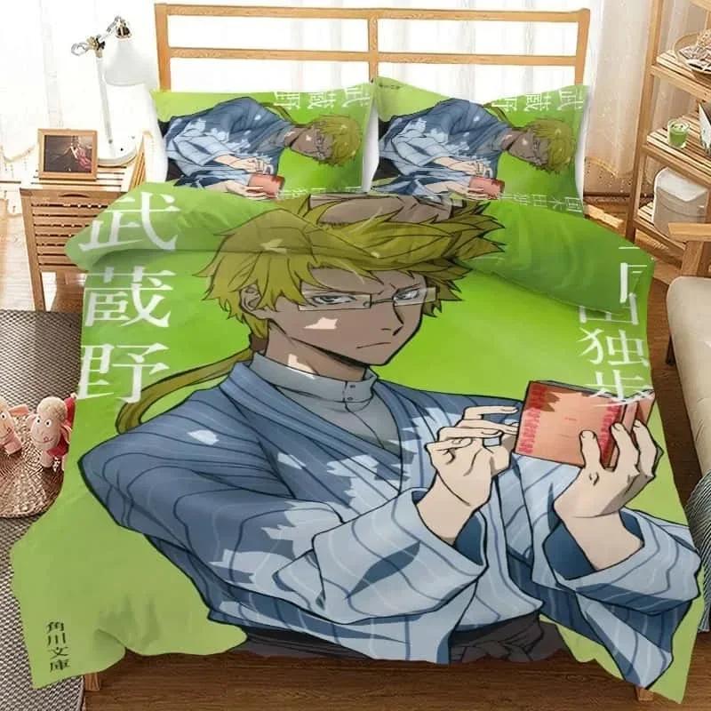 3D Kreslený Set Povlaku na Přikrývku Bungo Stray Dogs Příběhy Ztracených Ložní Sety Přikrývka Povlak na Přikrývku Povlak na Polštář Pro Domácí Textil