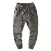 Herren Schwere Retro Einfarbige Bündchen Freizeithose für Frühling und Herbst - Japanischer Khaki Arbeitsstil