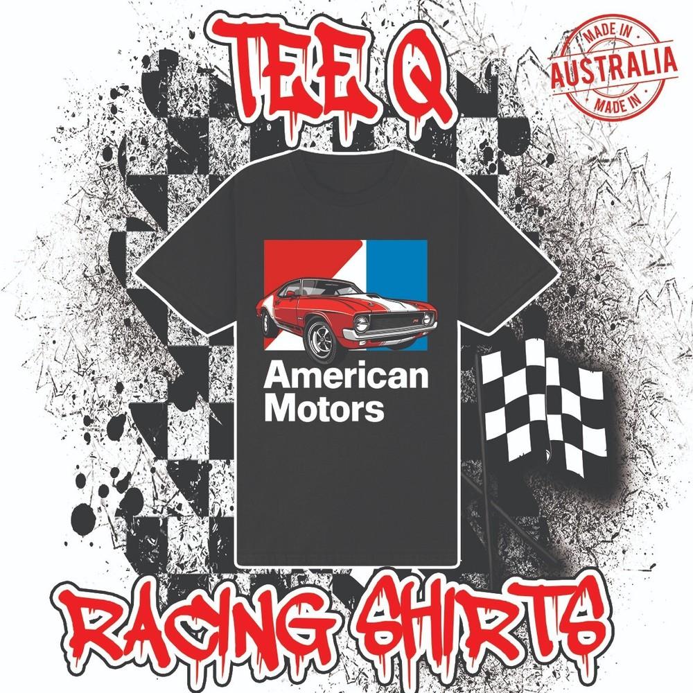 American Motors AMX Black Tee AMC ~ Premium Gildan Cotton Unisex T-Shirt S