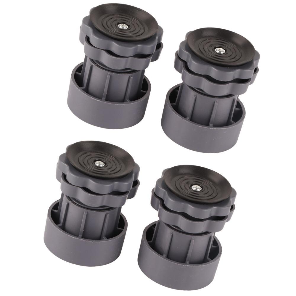 4PCS Grey Washing Machine Foot Pad PP + PVC Shockproof Pad Anti Vibration Pad For Laundry Room
