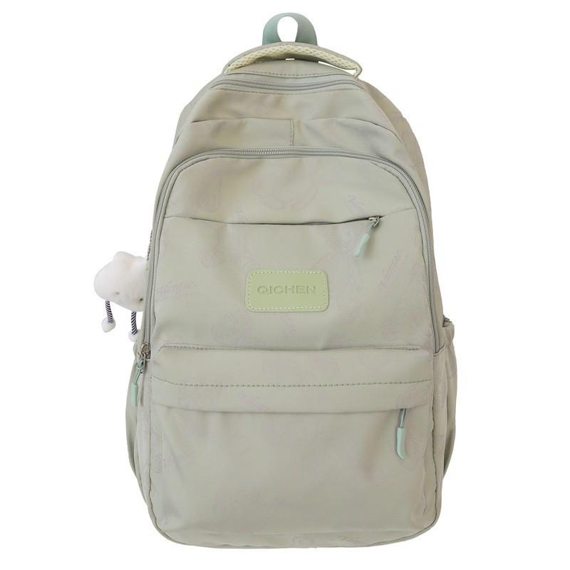 Junior High School Student Schoolbag Women s Simple All-match Printed Bear Backpack Large-capacity Fashionable College