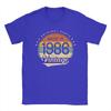 Oversized T Shirt Beach 40th Birthday Classic Vintage 1986 Original Parts Novelty T-Shirts Cotton Tshirt Men Classic Top Tees