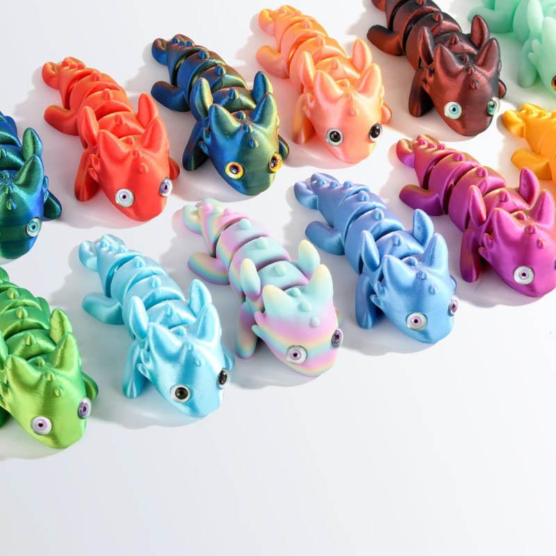 10cm 3D Printed Toys Simulation Doll Fish Realistic Eyes Body Joints Movable Children Toys Gifts Home Decoration