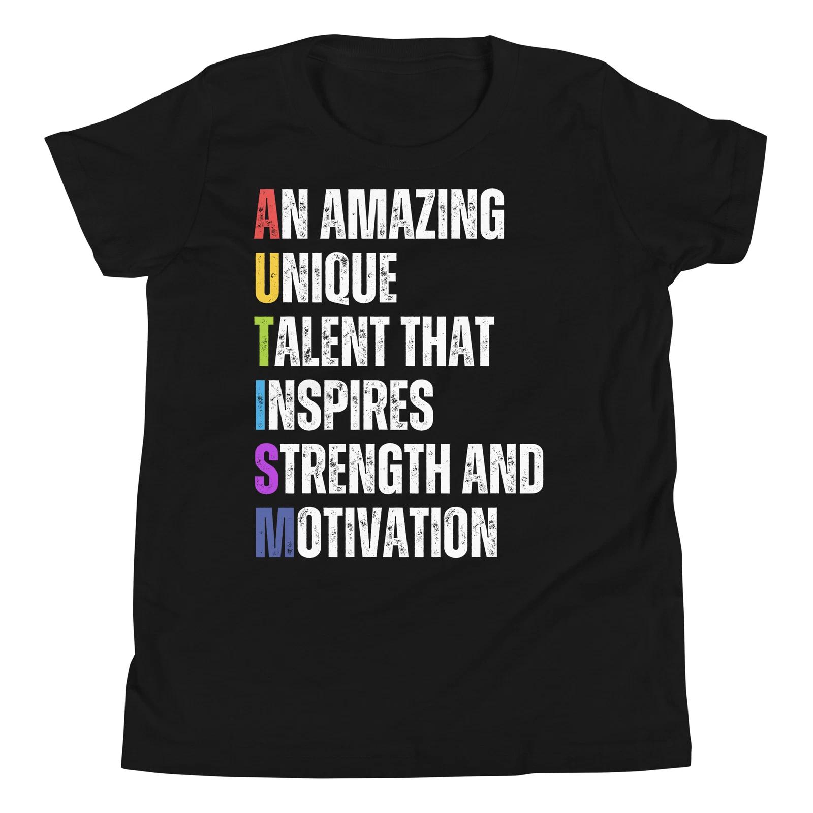 Autism Definition Autism Awareness Month Support Inspiraton Youth T-Shirt 160