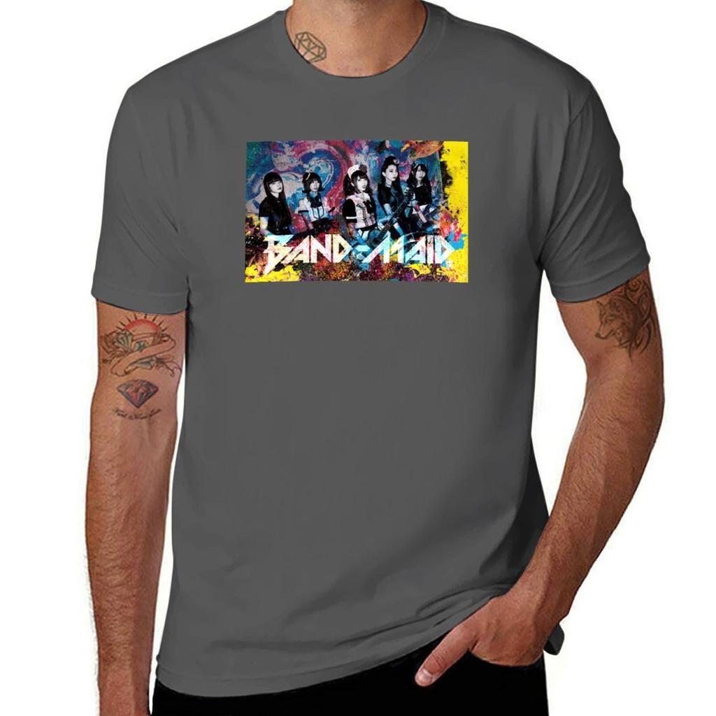 BandMaid Watercolor TShirt Quick Dry Sports Short Sleeve Tee